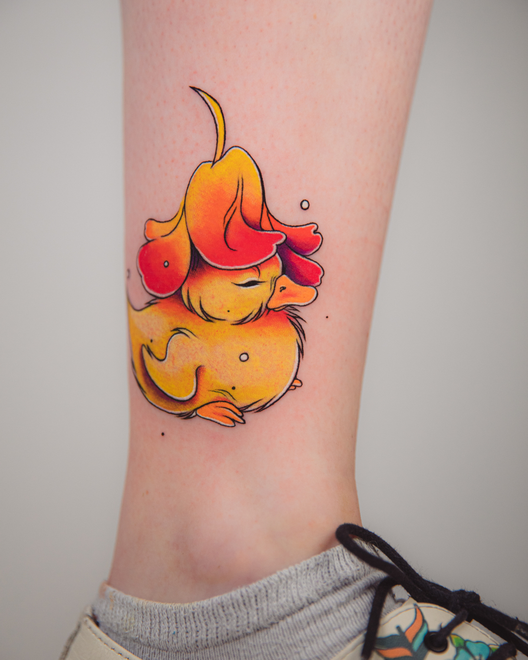 Duck tattoo by kromatique 1