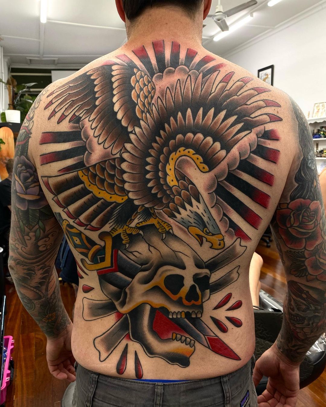 6 Traditional Full Back Tattoos