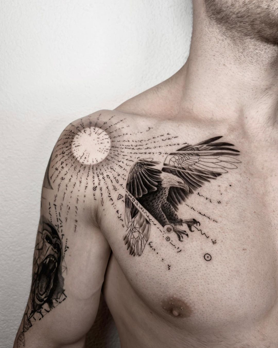 Eagle tattoo for men by gab7sz