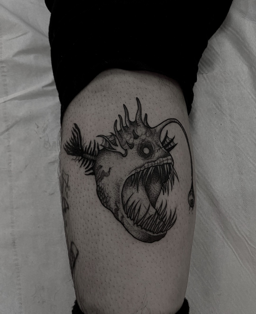 Fish tattoo by cris.tattooer