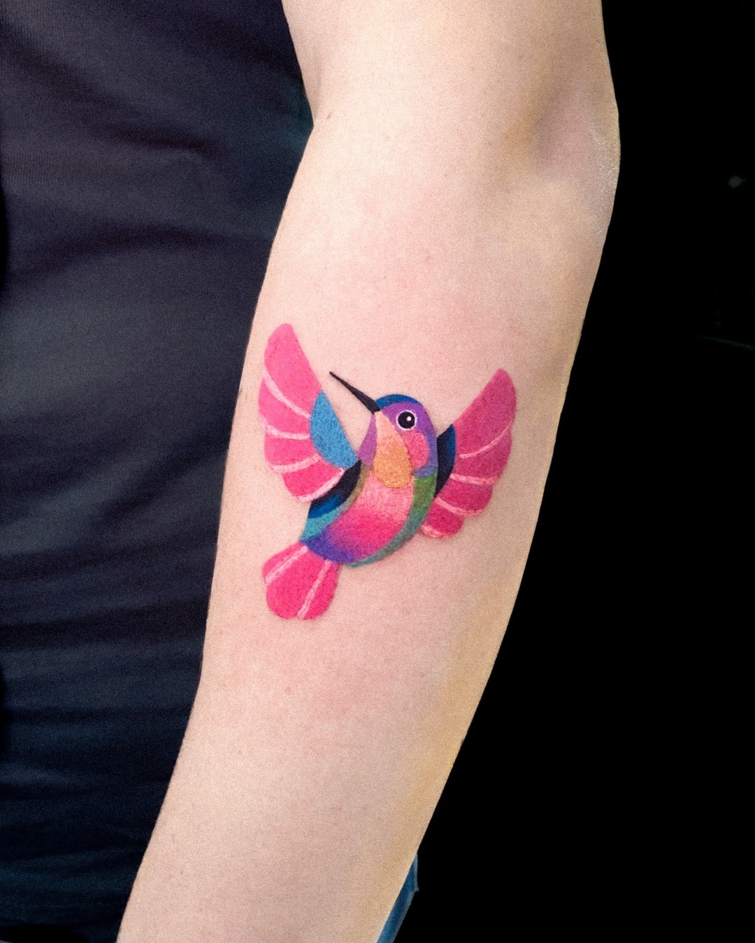 Humming bird tattoo by ferty