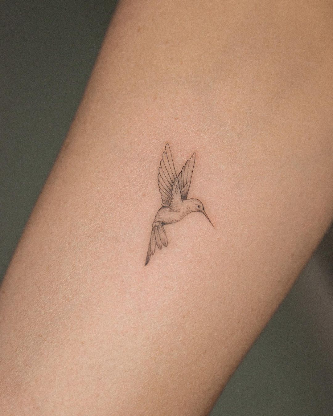 Humming bird tattoo by richi.tats