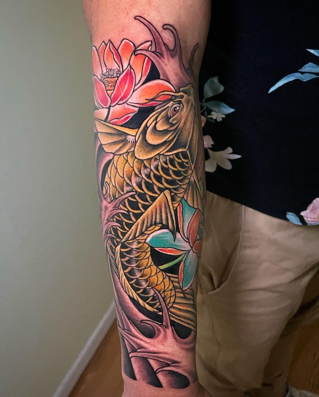Japanese fish tattoo by alfred tatts