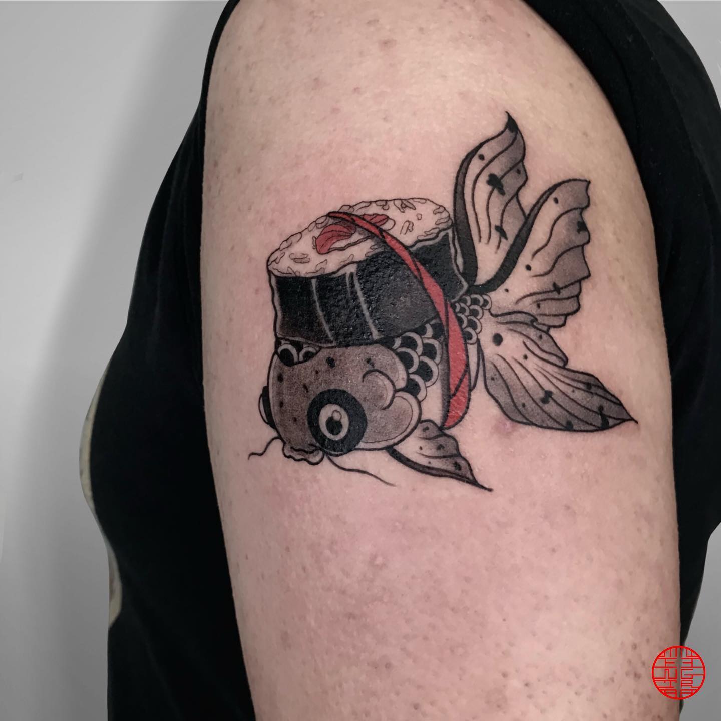 Japanese fish tattoo by mntnegra