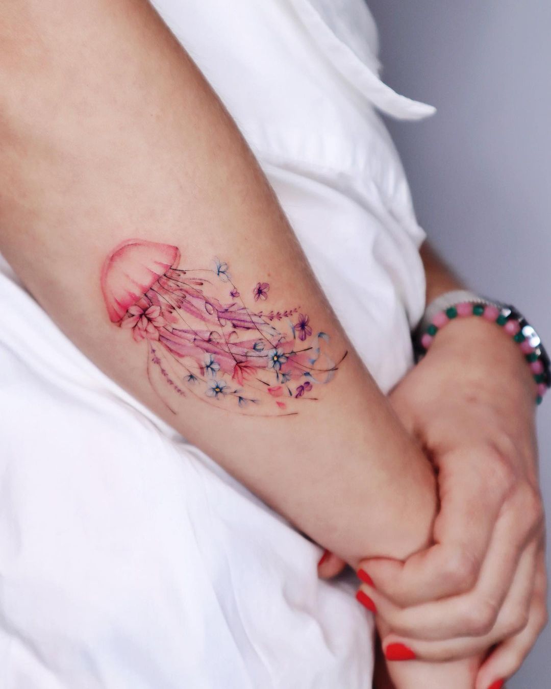 Jellyfish Hibiscus Tattoo  Remington Tattoo Parlor