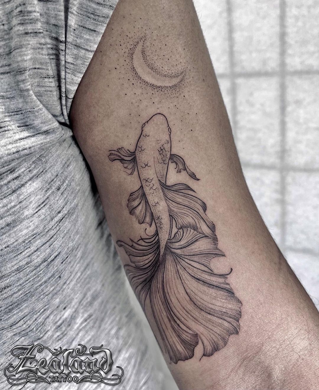 Koi fish tattoo by zealandtattoo
