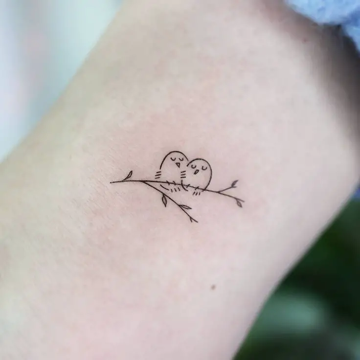 Love bird tattoo 1