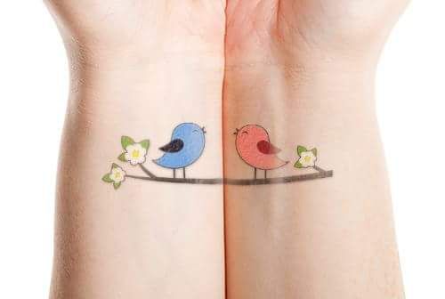 Love bird tattoo 2