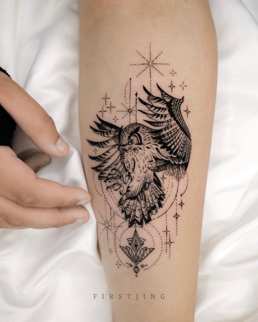 Owl tattoos by firstjing