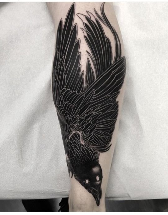 Raven tattoo 5