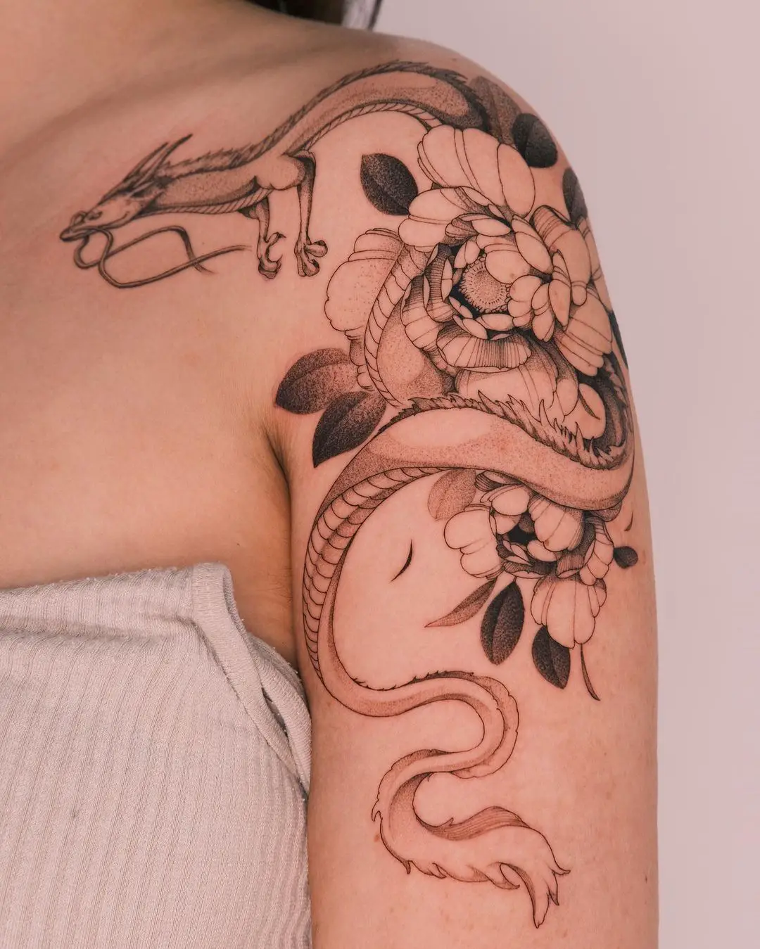 Realistic Dragon tattoo by kimbobby ttt