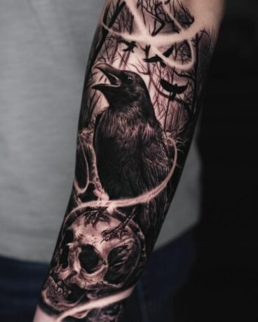 From Realistic To Abstract: Crow Tattoo Ideas For Every Style