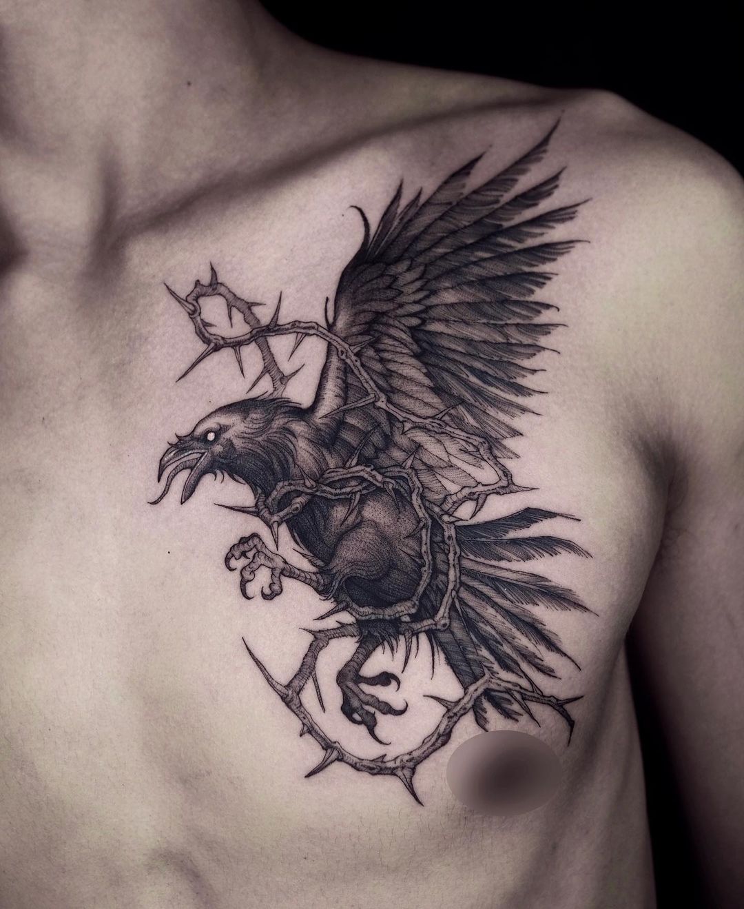 Ilya Dementyev | Crow tattoo, Crow tattoo design, Tattoos