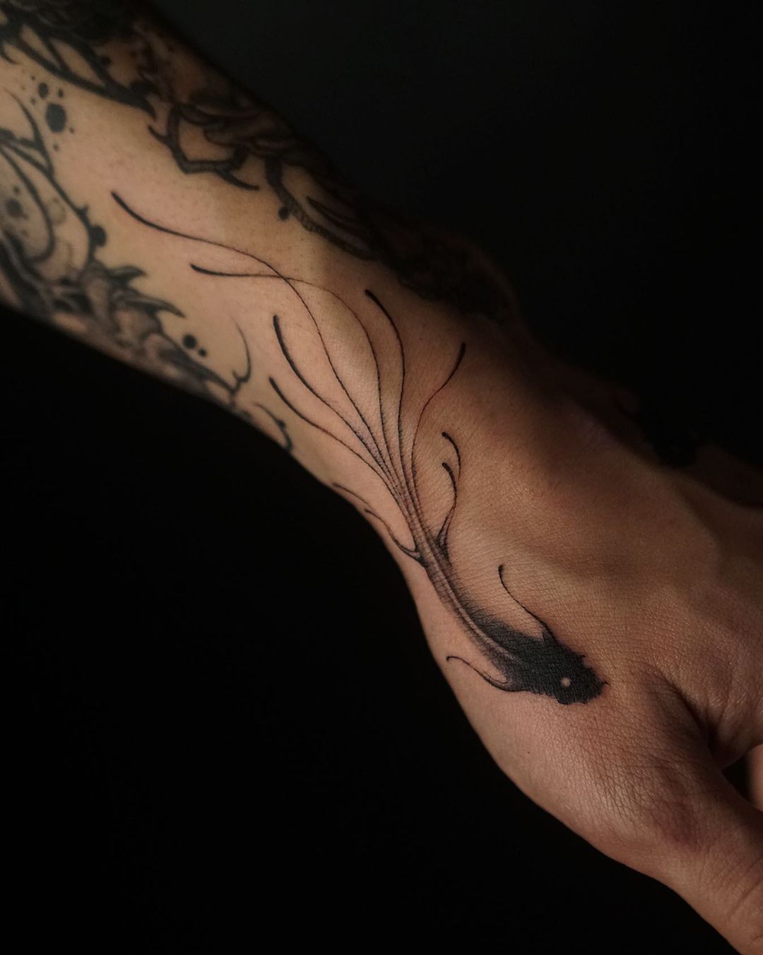 Realistic fish tattoo by tattooist.pado