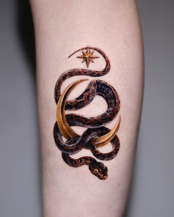 SImple snake tattoo 1 1