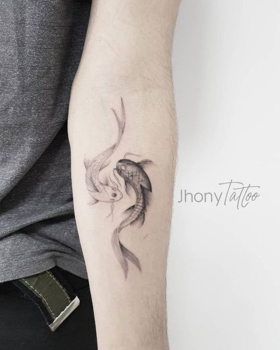 Simple fishes tattoo 2