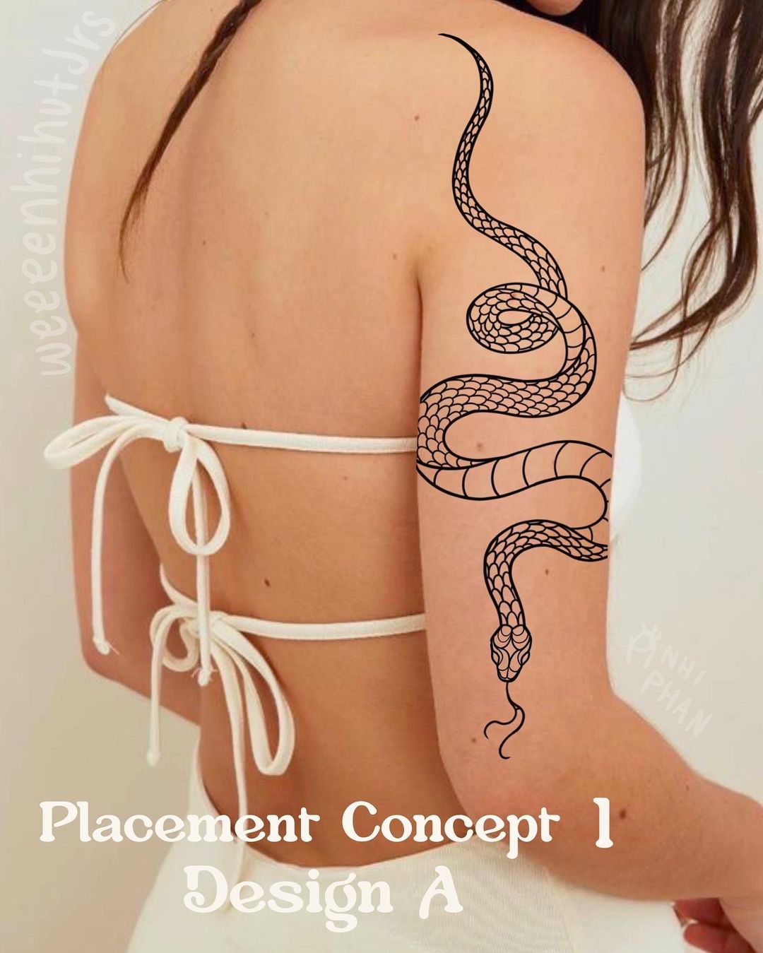 Simple snake tattoo by weeeeenhihutjrs