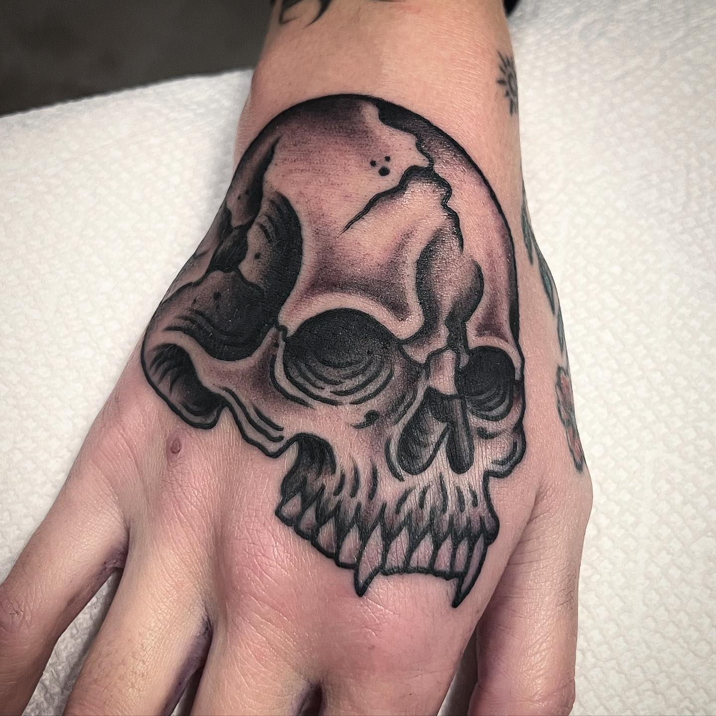 Skull Tattoo by zachromantattoo 2
