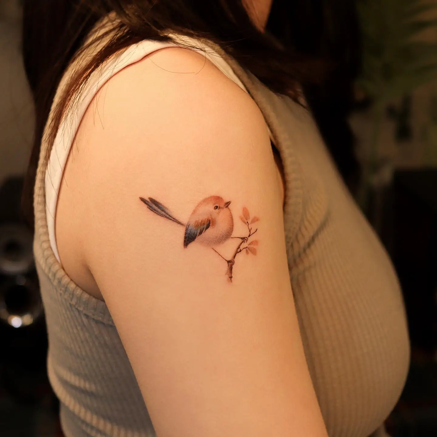 Small bird tattoo by noul tattoo