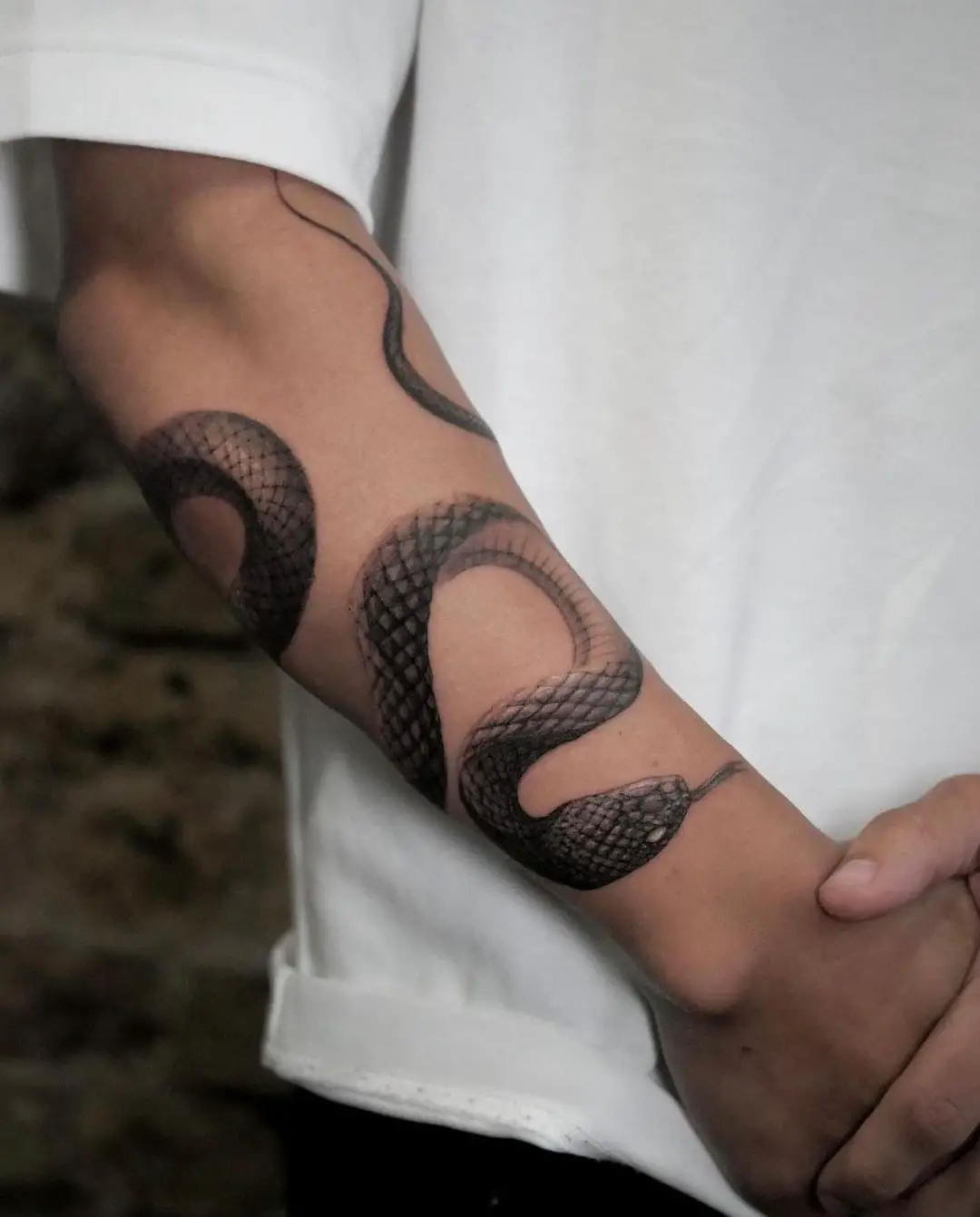 Snake tattoo by auraninetyfour