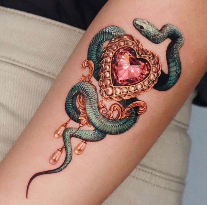 Snake tattoo by