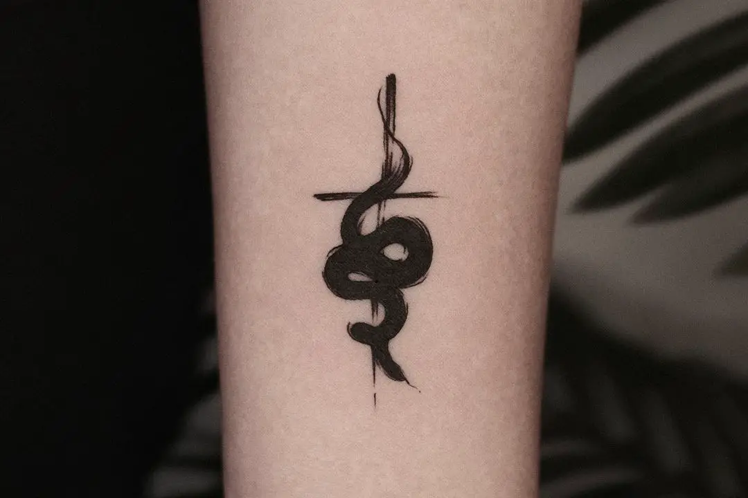 Snake tattoo for men by tattooist snowwhite