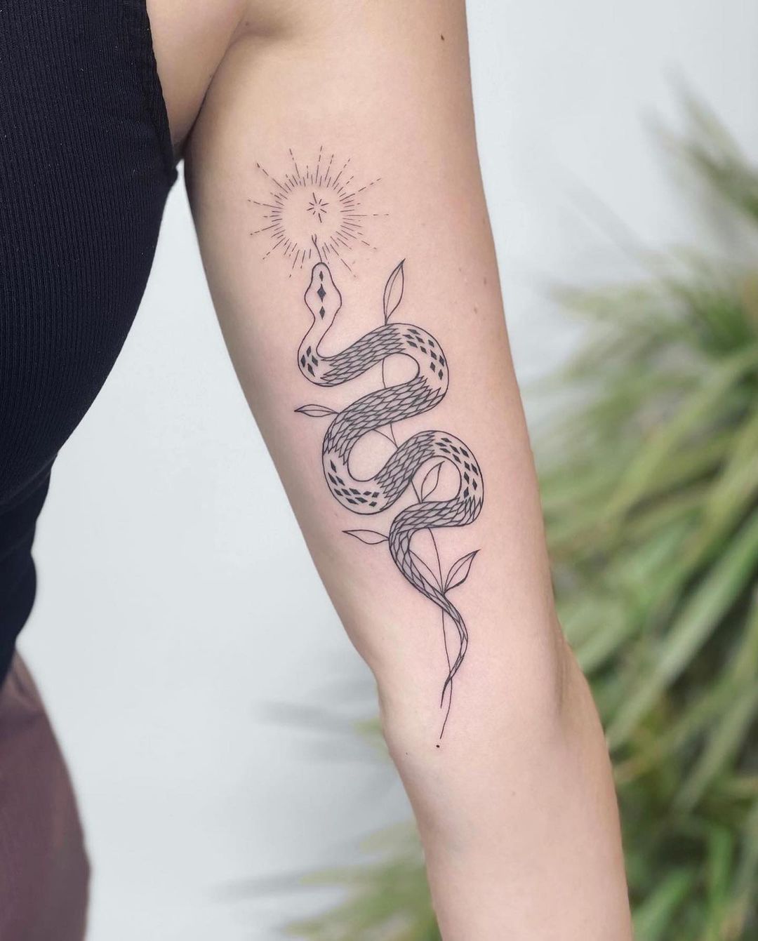 Snake tattoo for women by nothingwildtattoo