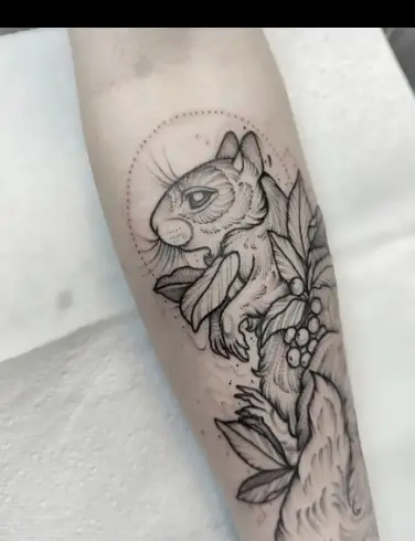 Squirrel tattoo by