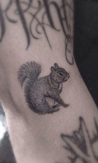 Squirrel tattoo for men 3