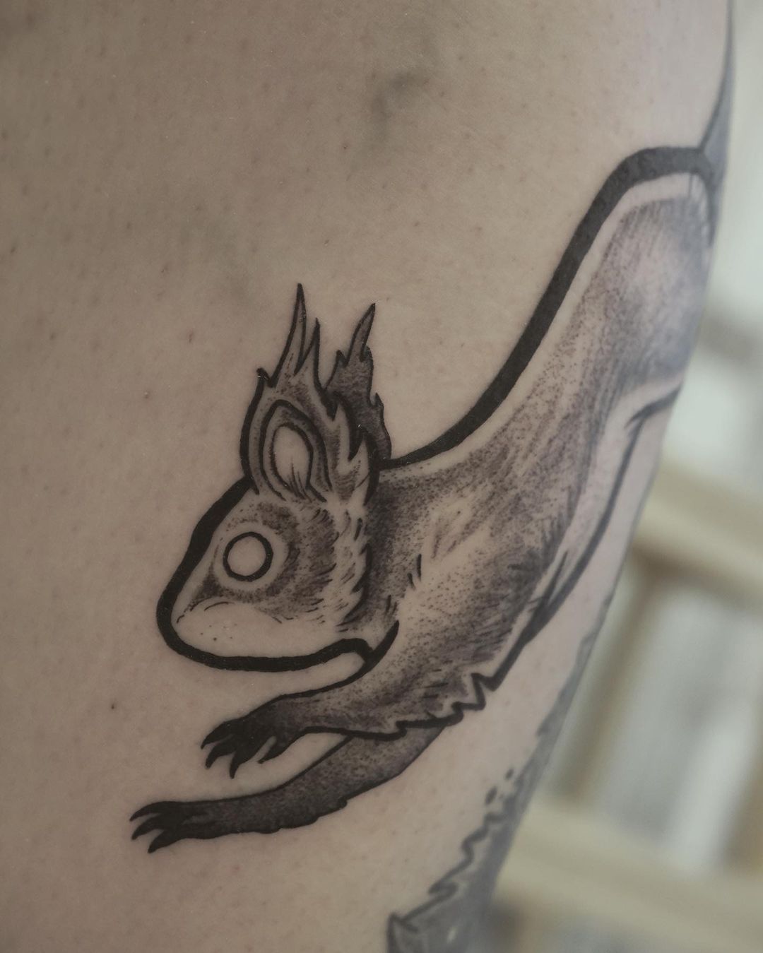 Squirrel tattoo for men by winkrot