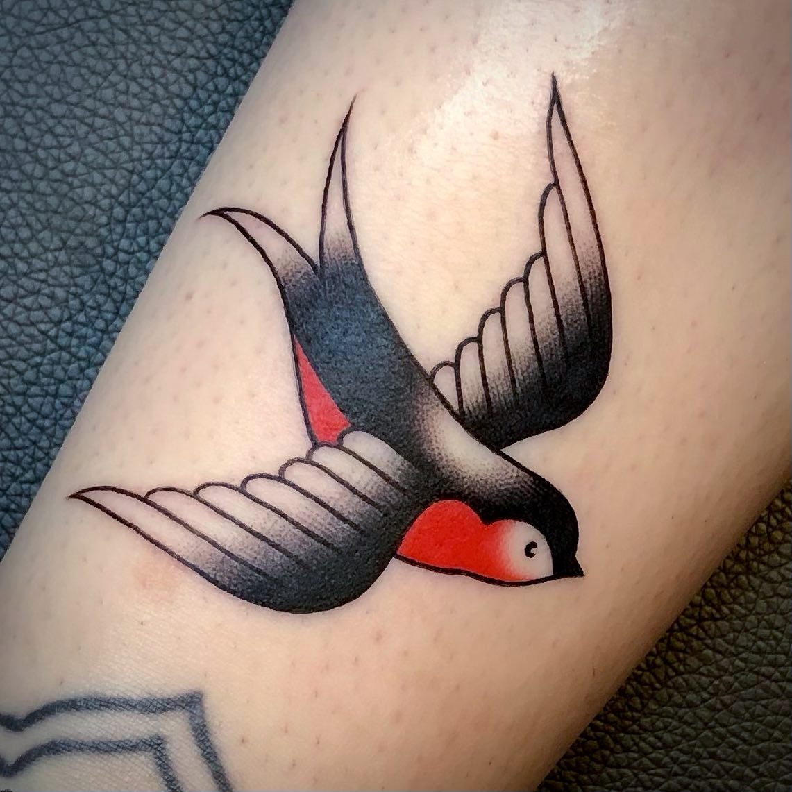 Swallow tattoo by mariebucktattoo