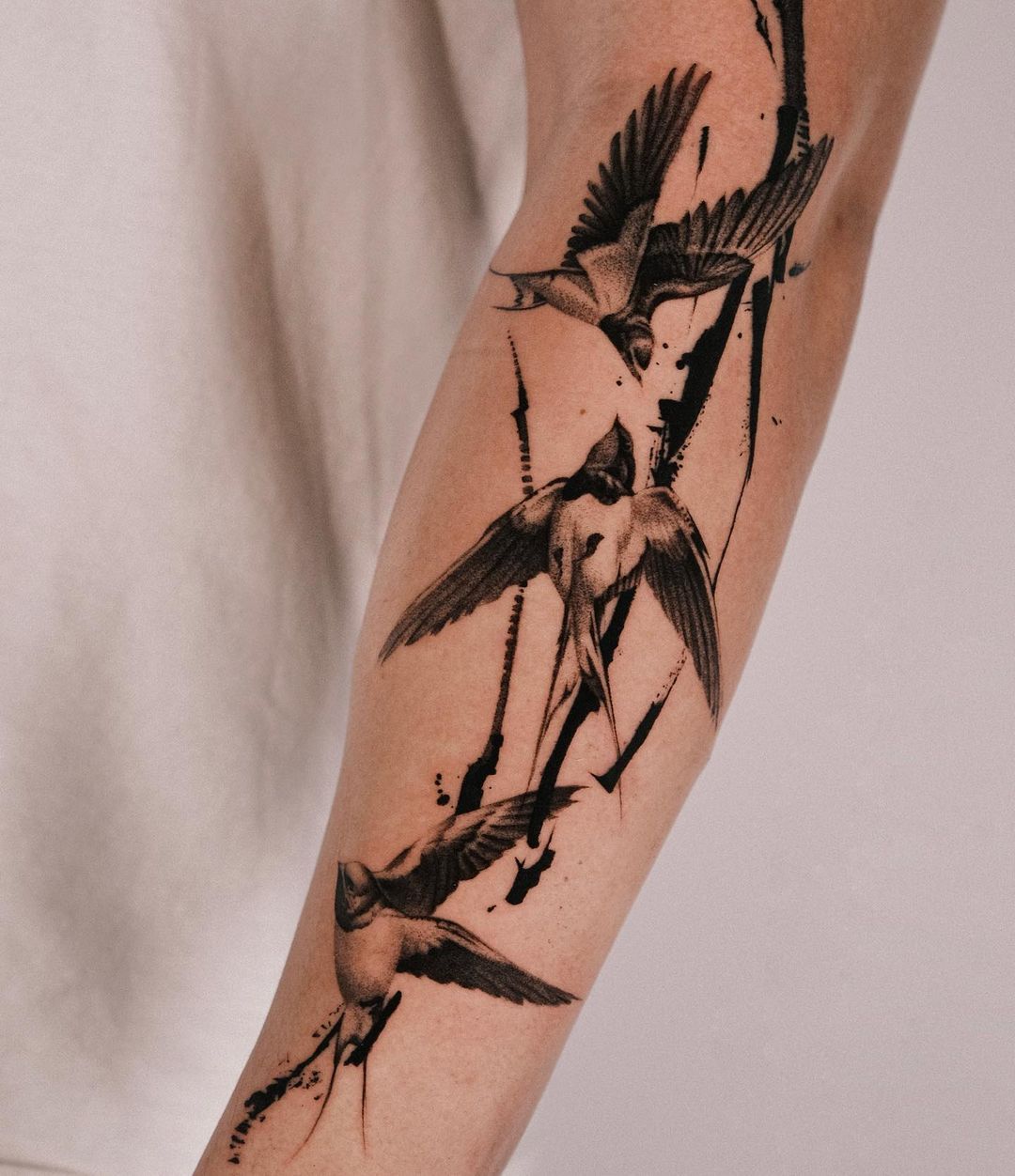 Swallow tattoo by who is ryu