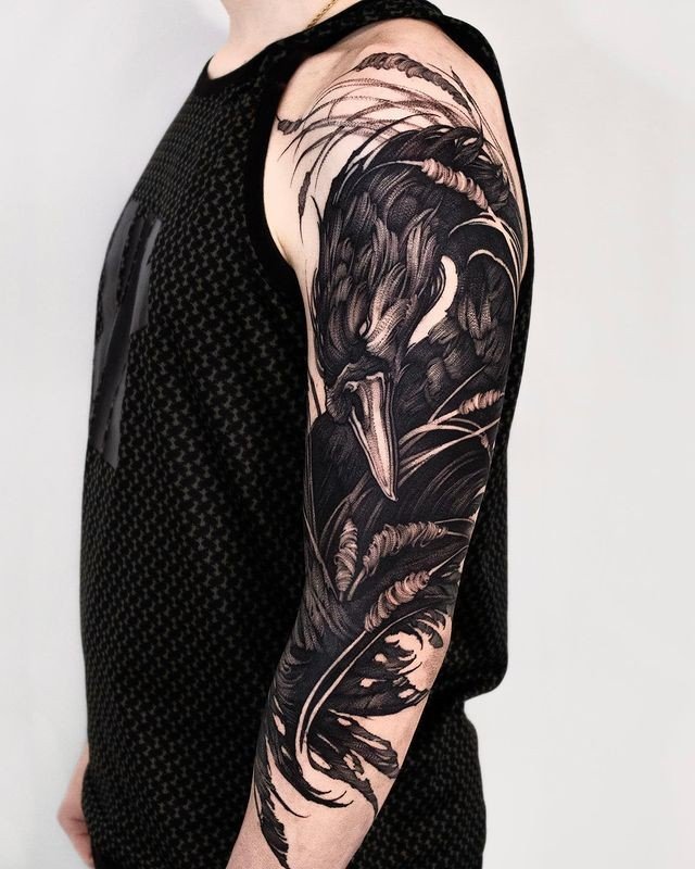 Swan tattoos by voishop pl