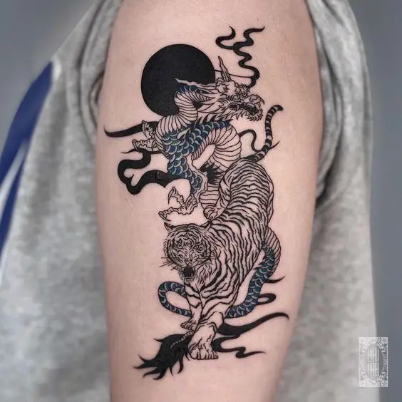 Tiger and dragon tattoo 1