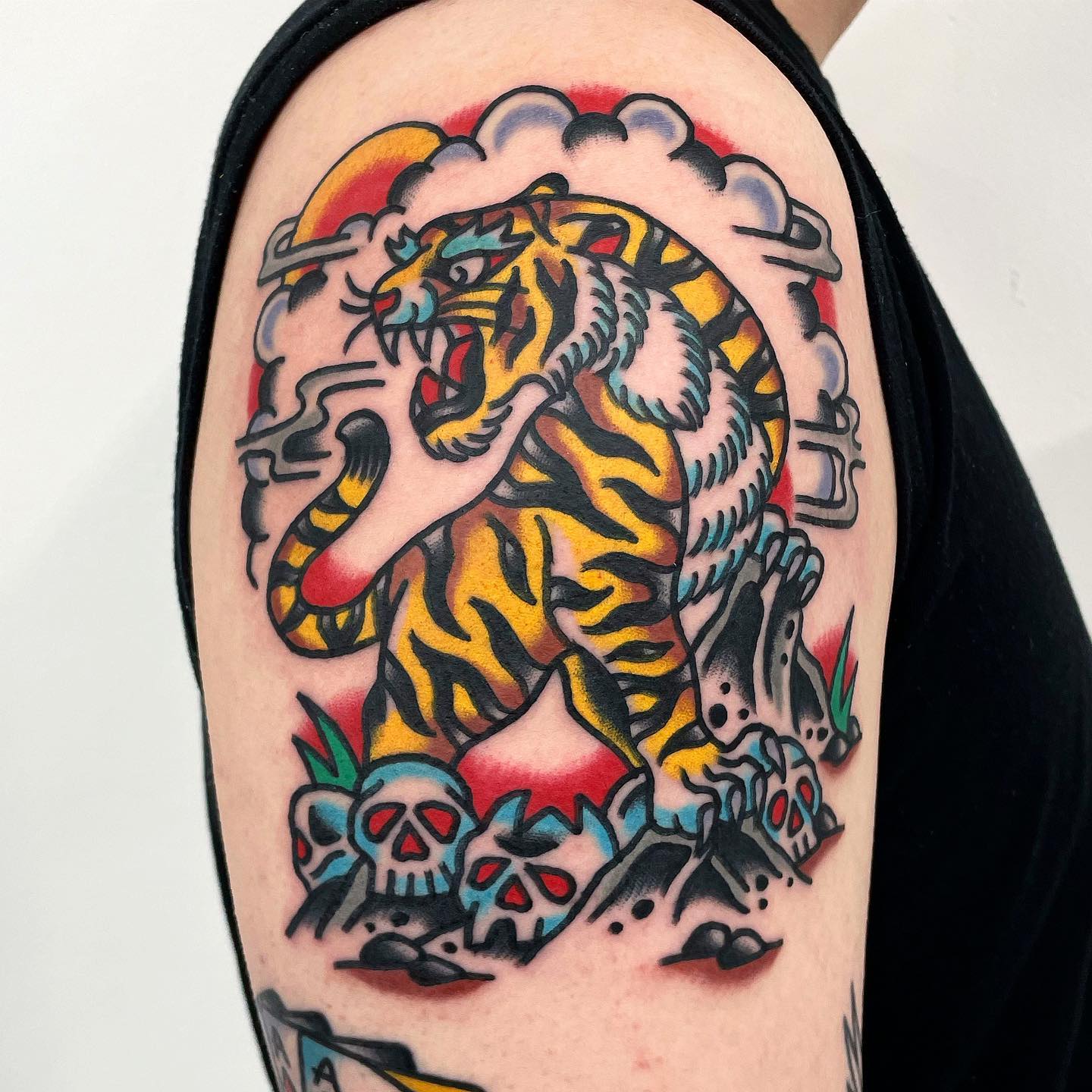 Tiger tattoo by mamba tattooer