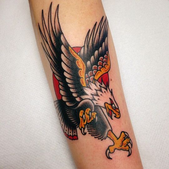 Traditional eagle tattoo 2