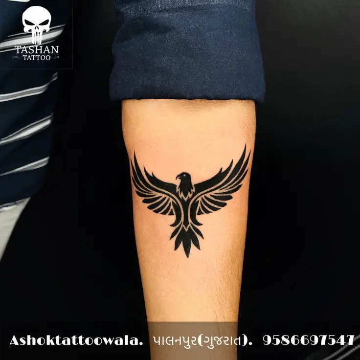 Tribal eagle tattoo 3
