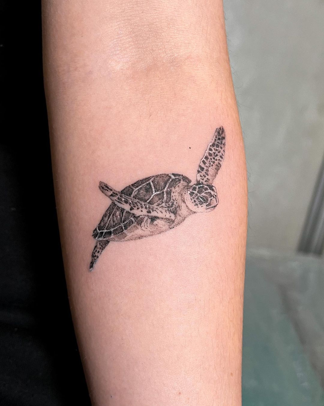 Turtle tattoo design by delamartattoo