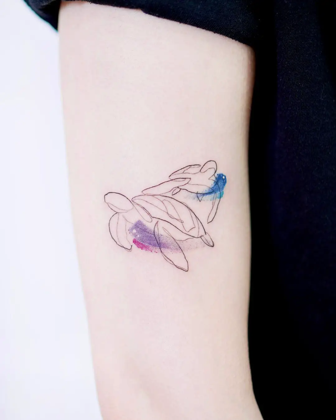 Turtle tattoo for women by imfine tat