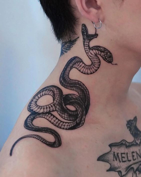 Two headed snake tattoo 2