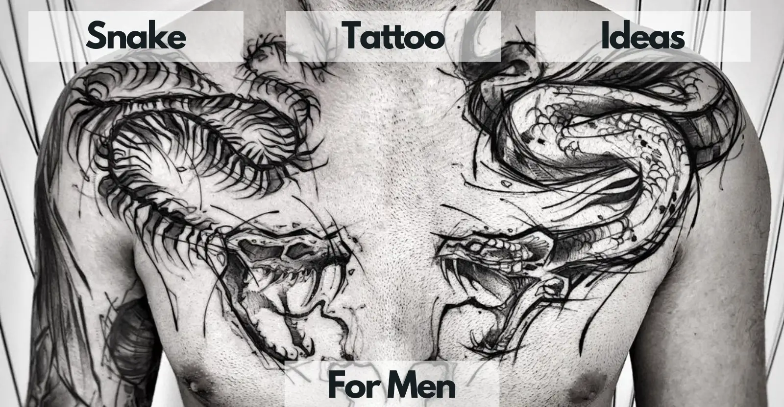 snake tattoo design ideas for men
