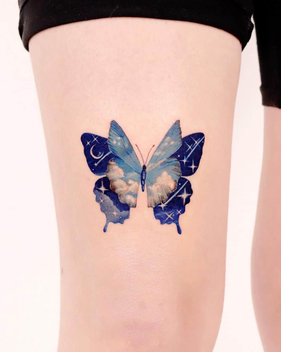 3d butterfly tattooo by peria tattoo
