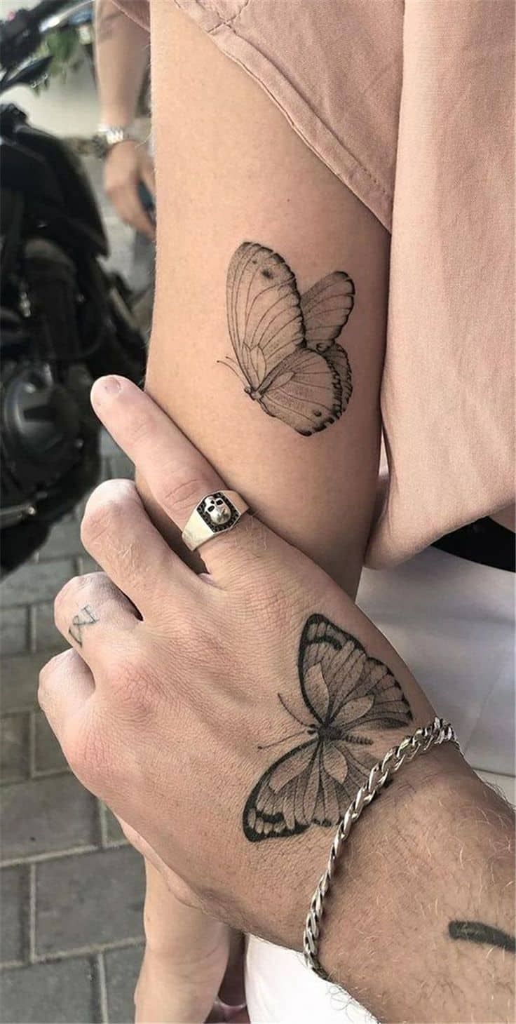 Butterfly on hand 2
