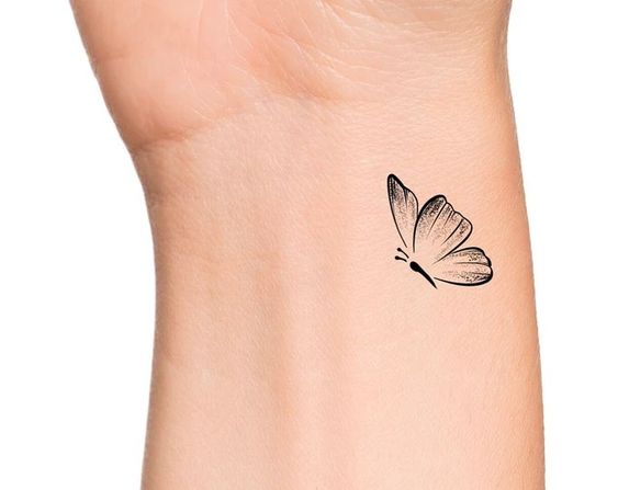 Butterfly on wrist 3