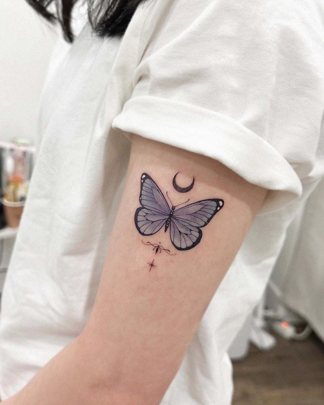 Butterfly tattoos by e.hyang .tattoo