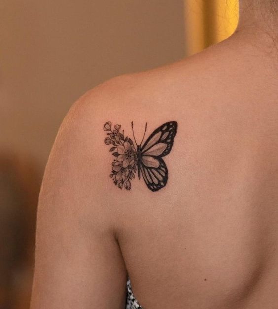 Cute butterfly tattoo 4