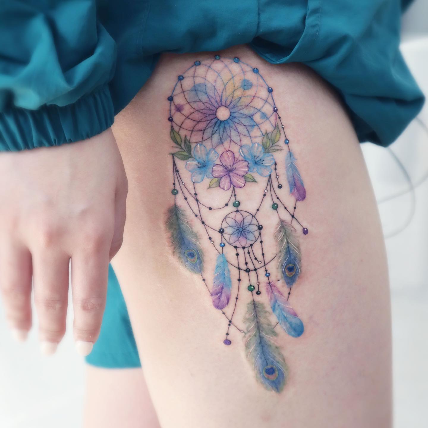 Dreamcatcher tattoo by siren ink