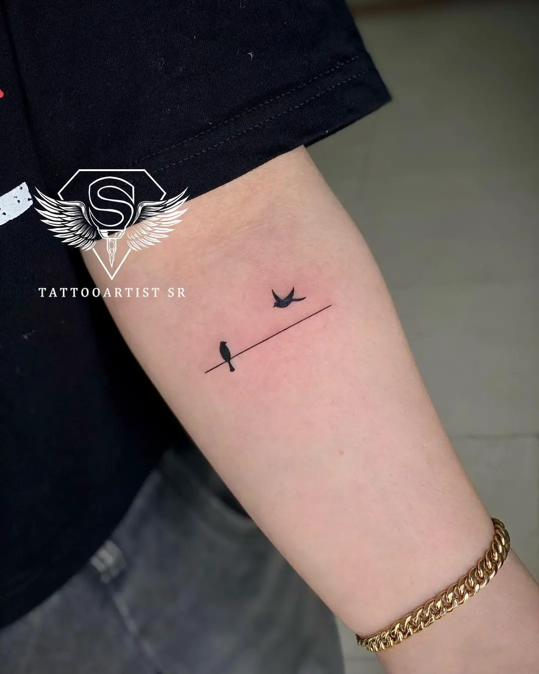 Flying dove tattoo by tattooartist sr