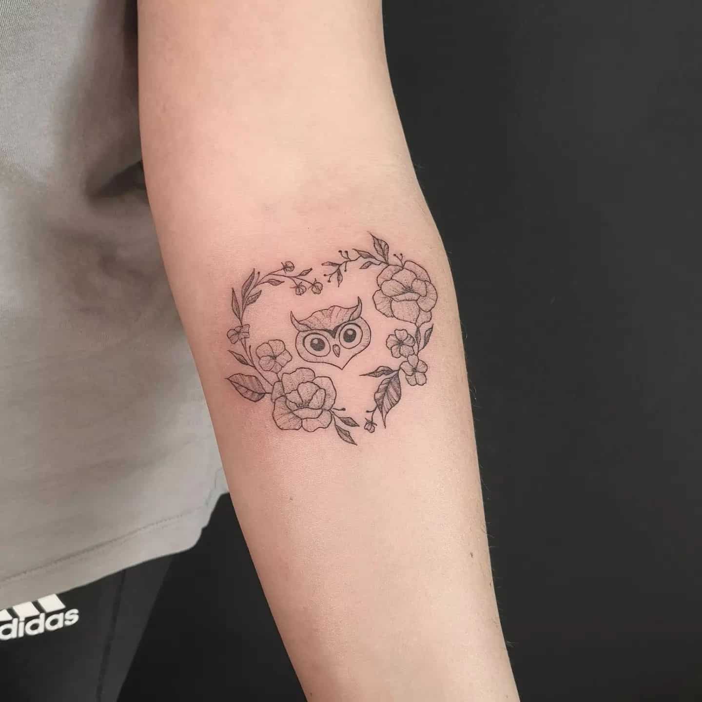 Owl sleeve tattoo by kawka ink