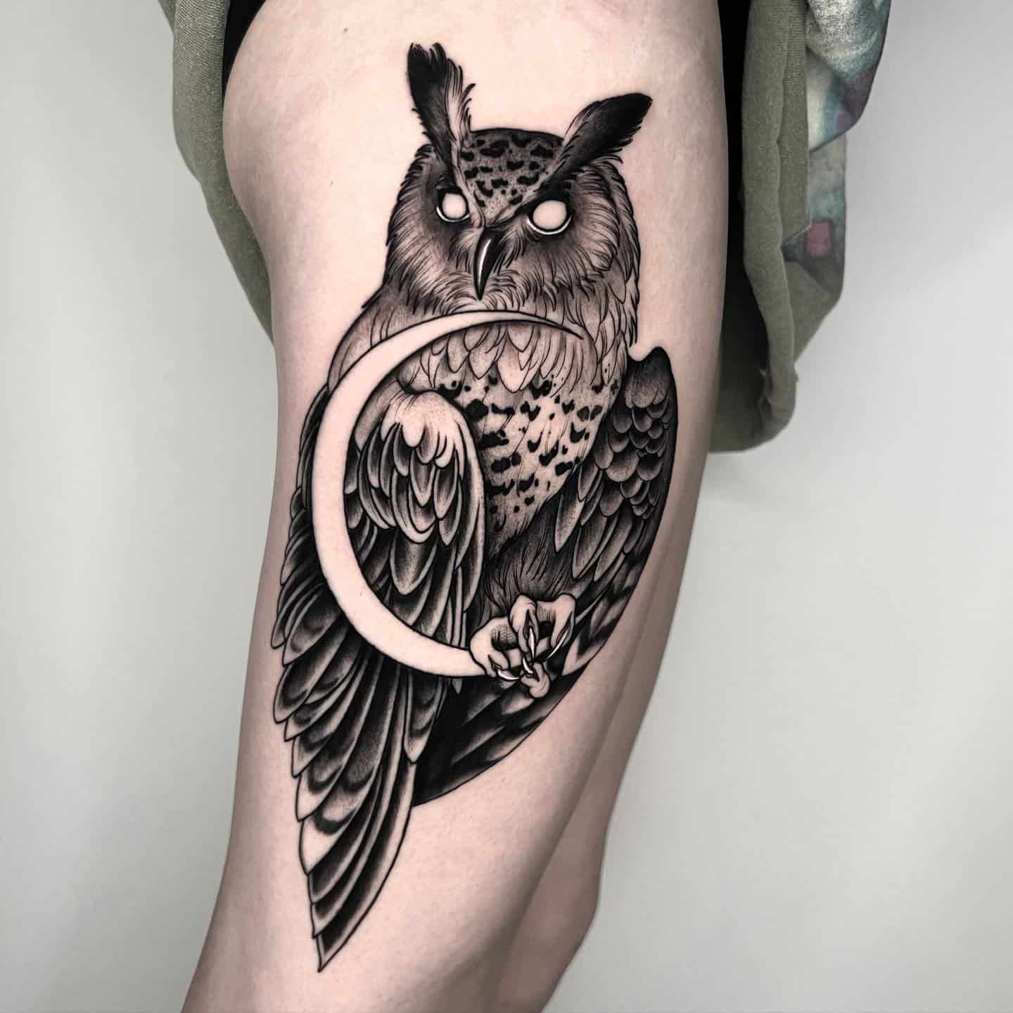Owl tattoo by